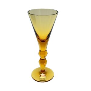 Topaz Moser Ophelia Crystal Champagne Flute with Thick Stem New in Box