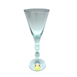 Tiffany Blue Moser Crystal Champagne Flute New in Box