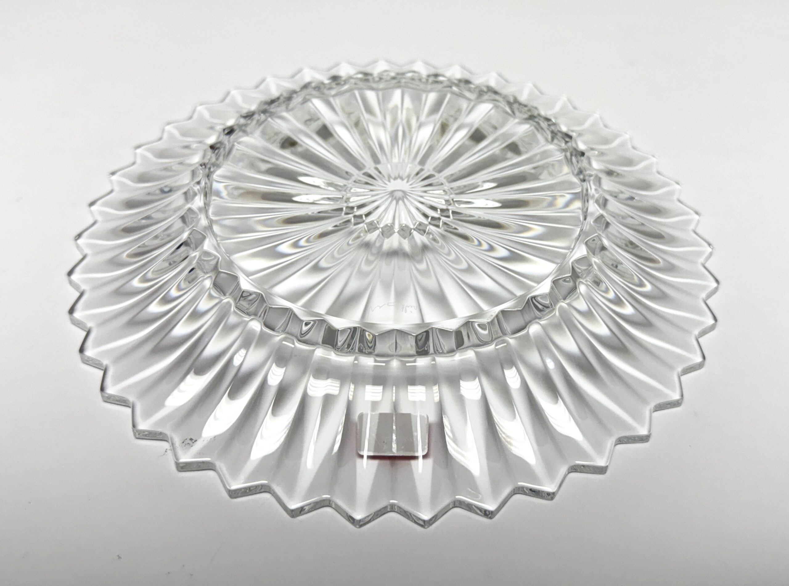Medium Baccarat Crystal Mille Nuits Plate New in Box Medium Baccarat Crystal Mille Nuits Plate New in Box