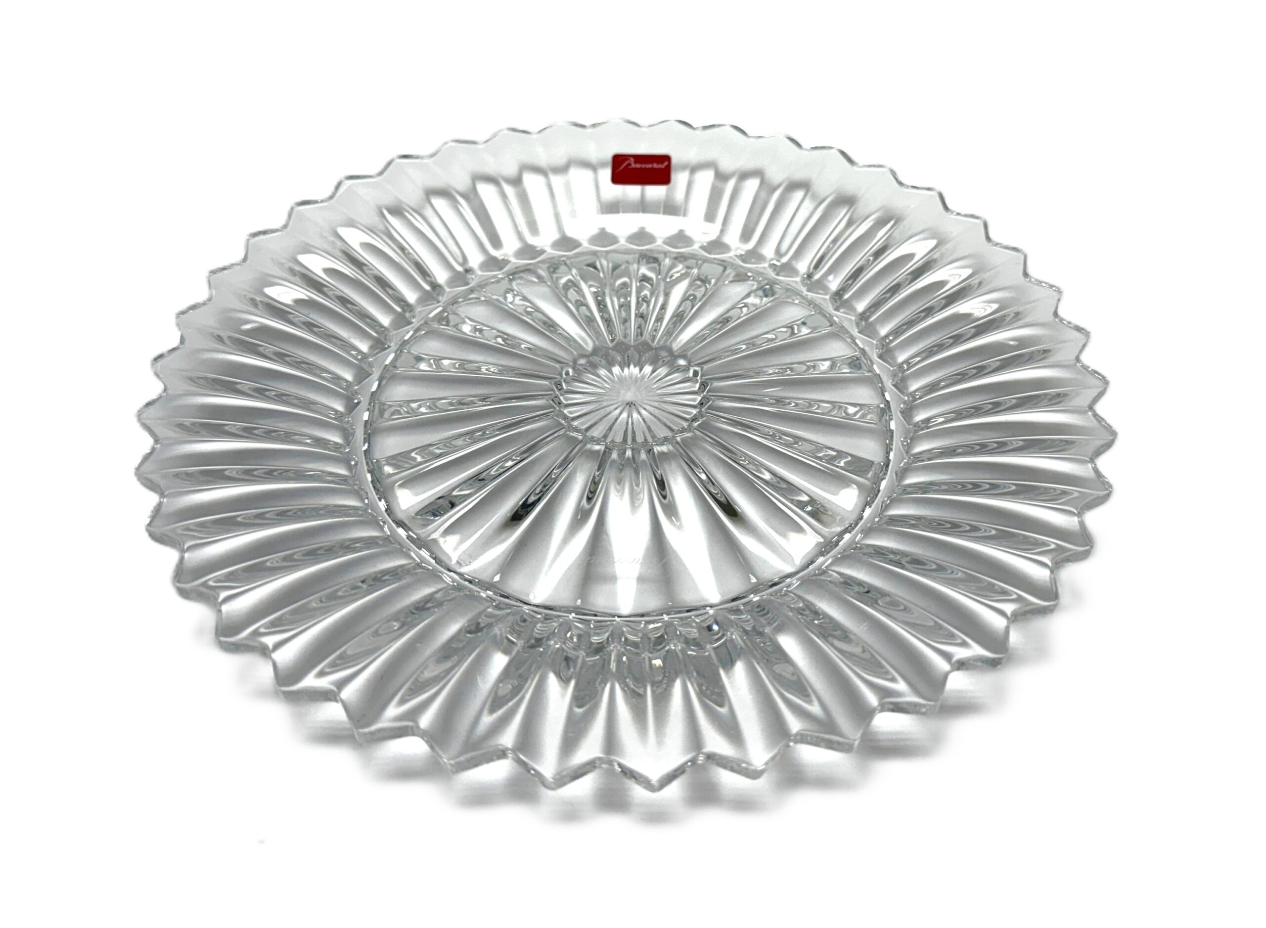 Medium Baccarat Crystal Mille Nuits Plate New in Box Medium Baccarat Crystal Mille Nuits Plate New in Box