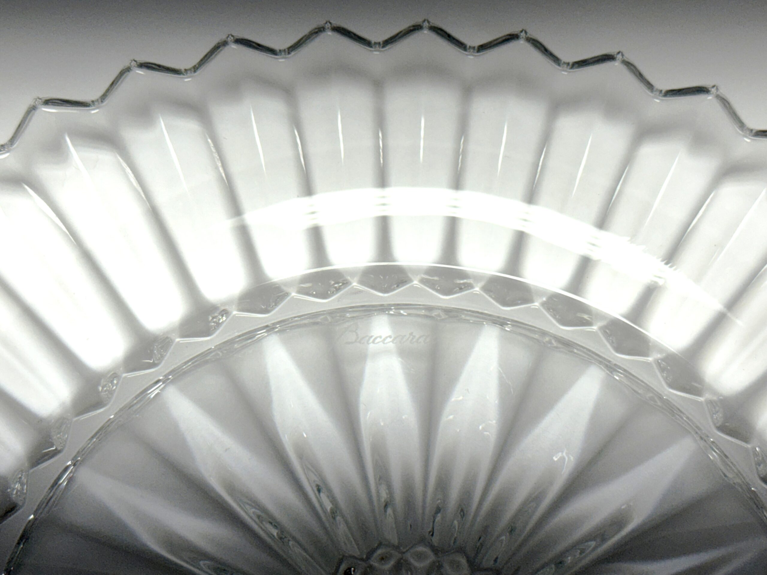 Medium Baccarat Crystal Mille Nuits Plate New in Box Medium Baccarat Crystal Mille Nuits Plate New in Box