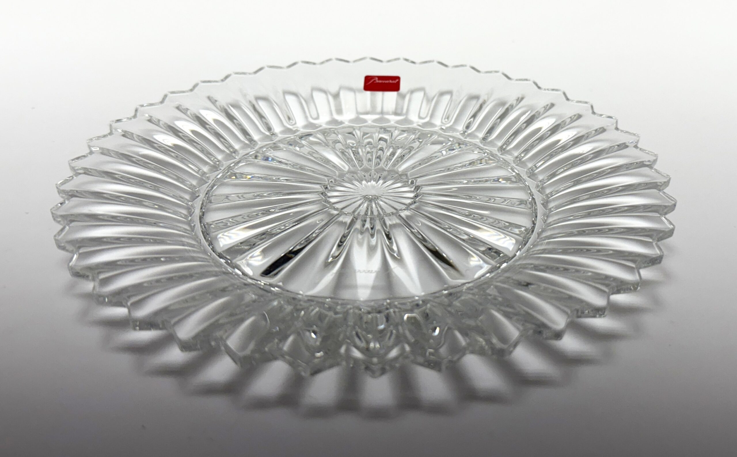 Medium Baccarat Crystal Mille Nuits Plate New in Box Medium Baccarat Crystal Mille Nuits Plate New in Box