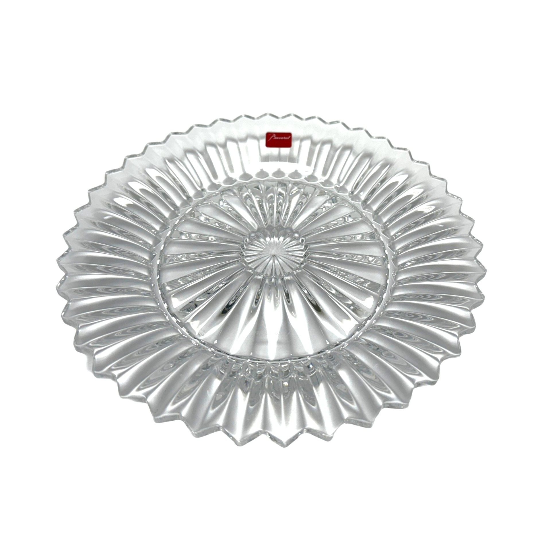 Medium Baccarat Crystal Mille Nuits Plate New in Box Medium Baccarat Crystal Mille Nuits Plate New in Box