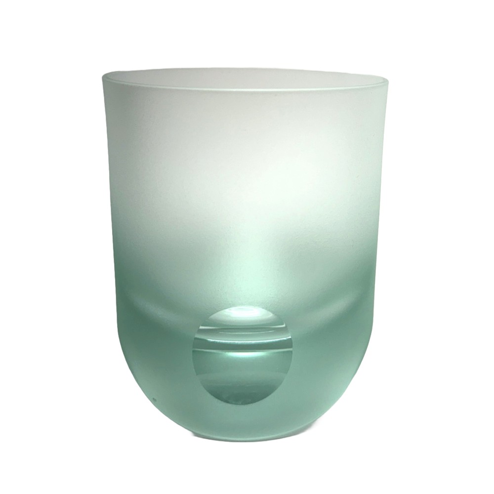 Teal Moser Frosted Tipsy Whiskey Glass New in Box Teal Moser Frosted Tipsy Whiskey Glass New in Box