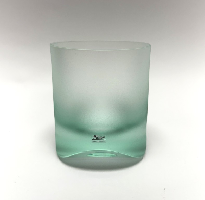 Teal Moser Frosted Tipsy Whiskey Glass New in Box Teal Moser Frosted Tipsy Whiskey Glass New in Box