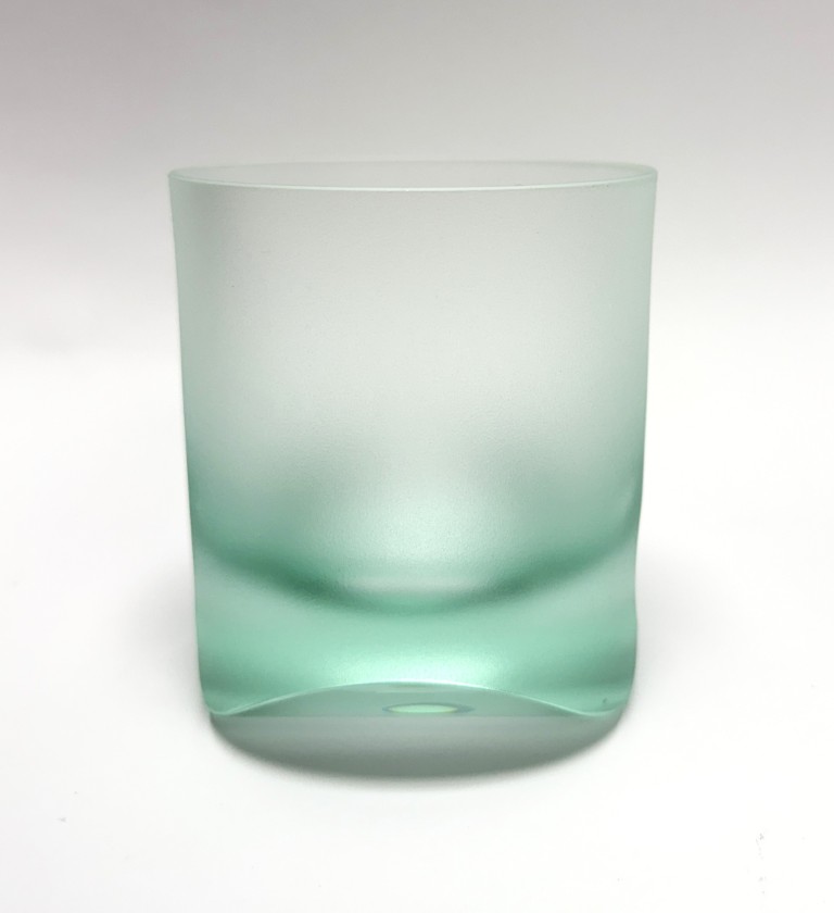 Teal Moser Frosted Tipsy Whiskey Glass New in Box Teal Moser Frosted Tipsy Whiskey Glass New in Box