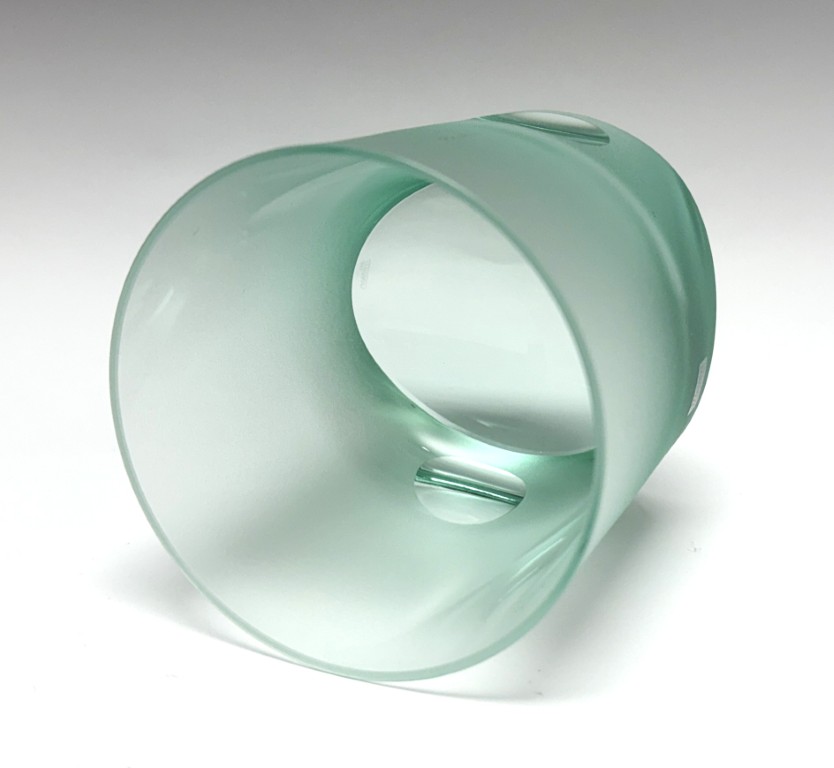 Teal Moser Frosted Tipsy Whiskey Glass New in Box Teal Moser Frosted Tipsy Whiskey Glass New in Box