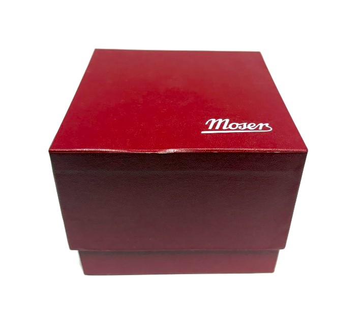 Yellow Moser Frosted Tipsy Whiskey Glass New in Box Yellow Moser Frosted Tipsy Whiskey Glass New in Box