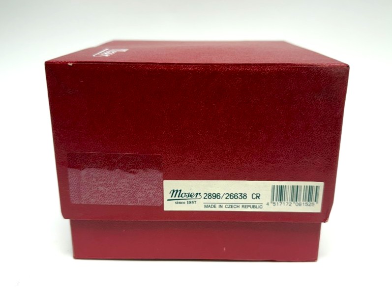 Yellow Moser Frosted Tipsy Whiskey Glass New in Box Yellow Moser Frosted Tipsy Whiskey Glass New in Box