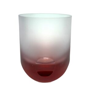 Magenta Moser Frosted Tipsy Whiskey Glass New in Box