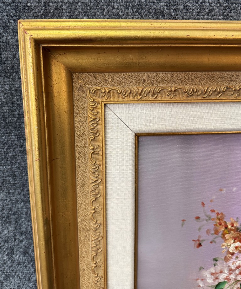 Original Signed Floral Still Life Oil on Canvas Original Signed Floral Still Life Oil on Canvas