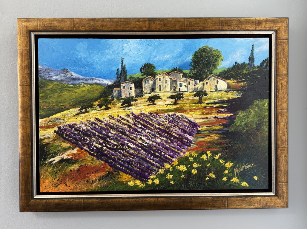 Original Colorful Tuscan Themed Landscape Oil on Canvas Original Colorful Tuscan Themed Landscape Oil on Canvas