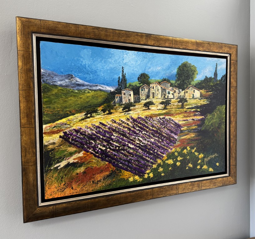 Original Colorful Tuscan Themed Landscape Oil on Canvas Original Colorful Tuscan Themed Landscape Oil on Canvas