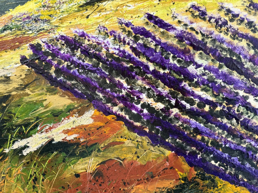 Original Colorful Tuscan Themed Landscape Oil on Canvas Original Colorful Tuscan Themed Landscape Oil on Canvas