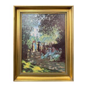 Claude Monet "The Parc Monceau" Garden Scene Giclee on Canvas