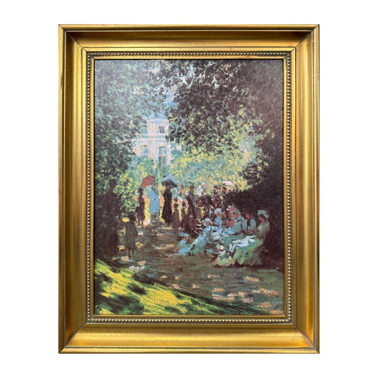 Claude Monet "The Parc Monceau" Garden Scene Giclee on Canvas Claude Monet "The Parc Monceau" Garden Scene Giclee on Canvas