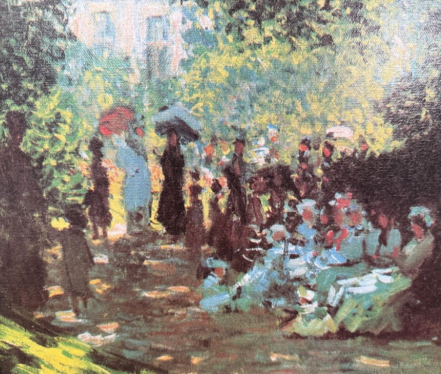 Claude Monet "The Parc Monceau" Garden Scene Giclee on Canvas Claude Monet "The Parc Monceau" Garden Scene Giclee on Canvas