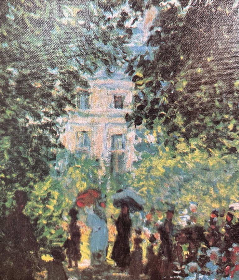 Claude Monet "The Parc Monceau" Garden Scene Giclee on Canvas Claude Monet "The Parc Monceau" Garden Scene Giclee on Canvas