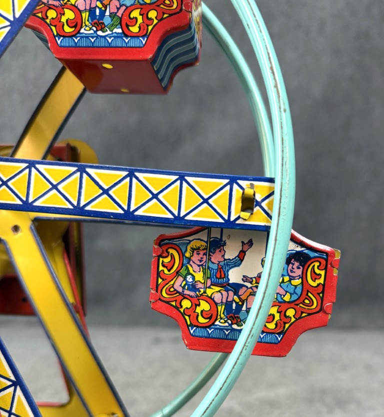 AN324 (11)c.1934 Chein, No. 172 Hercules Mechanical Ferris Wheel c.1934 Chein, No. 172 Hercules Mechanical Ferris Wheel