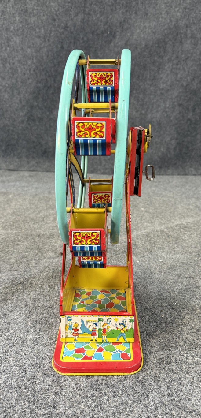 AN324 (3)c.1934 Chein, No. 172 Hercules Mechanical Ferris Wheel c.1934 Chein, No. 172 Hercules Mechanical Ferris Wheel