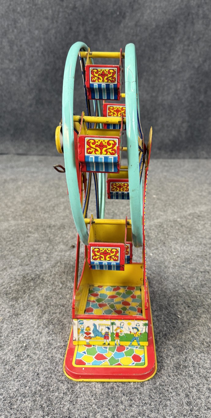 AN324 (7)c.1934 Chein, No. 172 Hercules Mechanical Ferris Wheel c.1934 Chein, No. 172 Hercules Mechanical Ferris Wheel