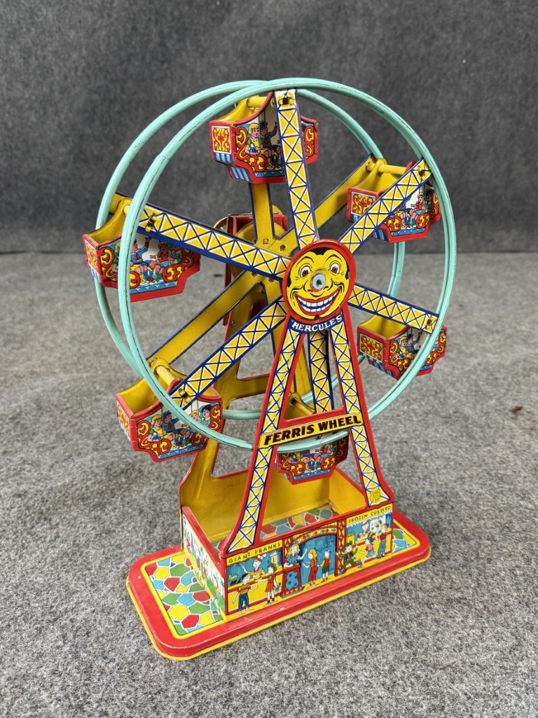 AN324 (8)c.1934 Chein, No. 172 Hercules Mechanical Ferris Wheel c.1934 Chein, No. 172 Hercules Mechanical Ferris Wheel