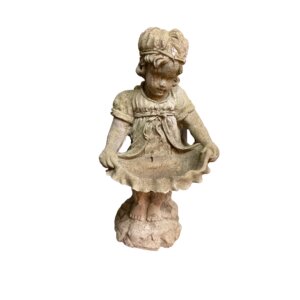 Concrete Garden Statue of Young Girl
