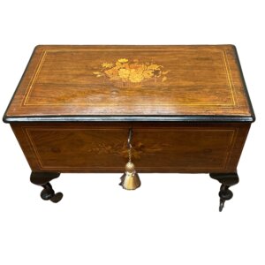 Antique Victorian Rosewood Kindling Box