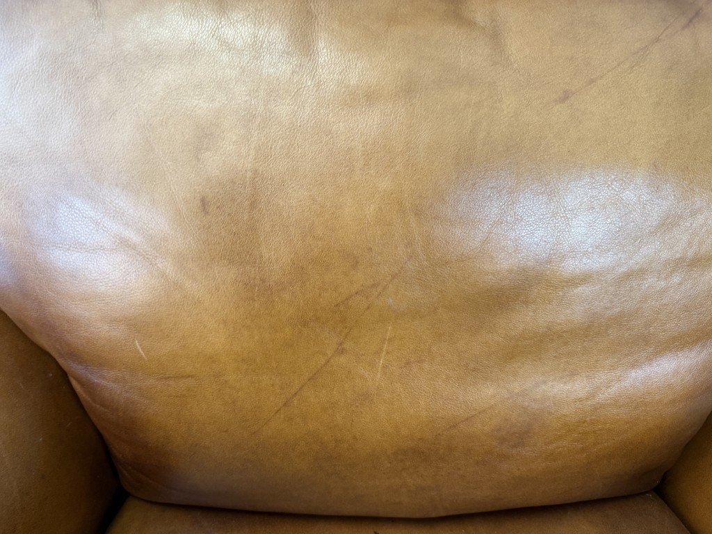 Brown Leather Club Chair and Ottoman Brown Leather Club Chair and Ottoman