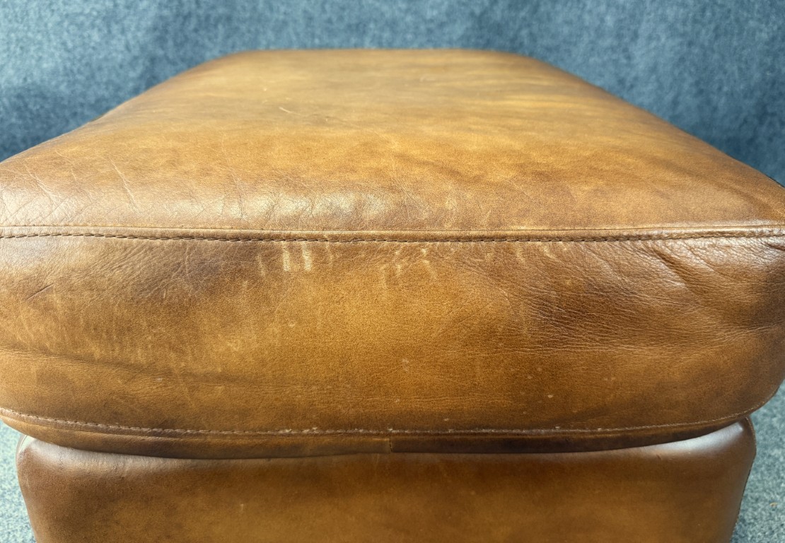 Brown Leather Club Chair and Ottoman Brown Leather Club Chair and Ottoman