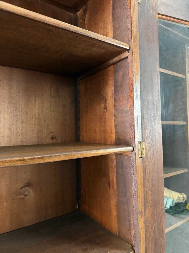 c1885 Eastlake Walnut Three Door Bookcase c1885 Eastlake Walnut Three Door Bookcase