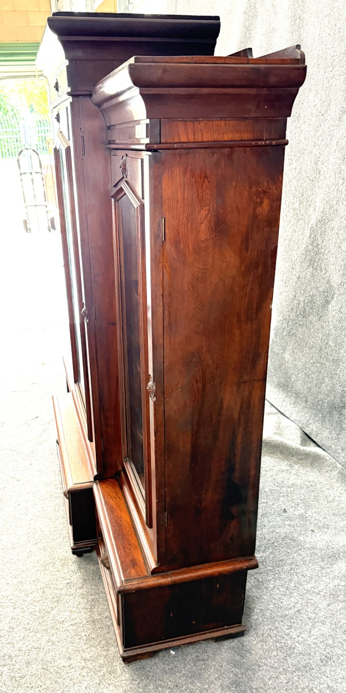 c1885 Eastlake Walnut Three Door Bookcase c1885 Eastlake Walnut Three Door Bookcase