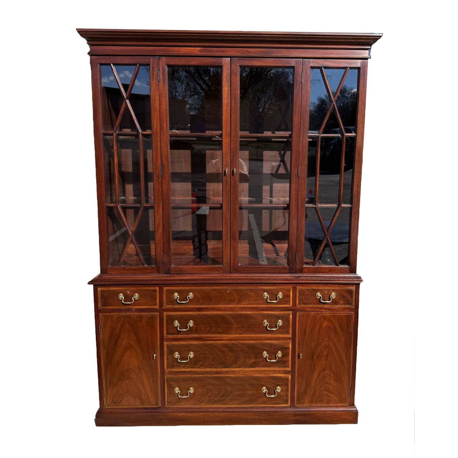 Henkel Harris Solid Mahogany China Cabinet/Buffet No. 2355 Henkel Harris Solid Mahogany China Cabinet/Buffet No. 2355