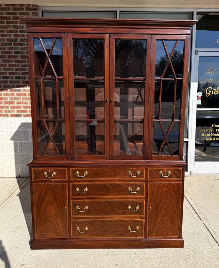 Henkel Harris Solid Mahogany China Cabinet/Buffet No. 2355 Henkel Harris Solid Mahogany China Cabinet/Buffet No. 2355