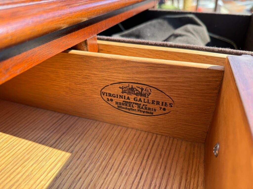 Henkel Harris Solid Mahogany China Cabinet/Buffet No. 2355 Henkel Harris Solid Mahogany China Cabinet/Buffet No. 2355