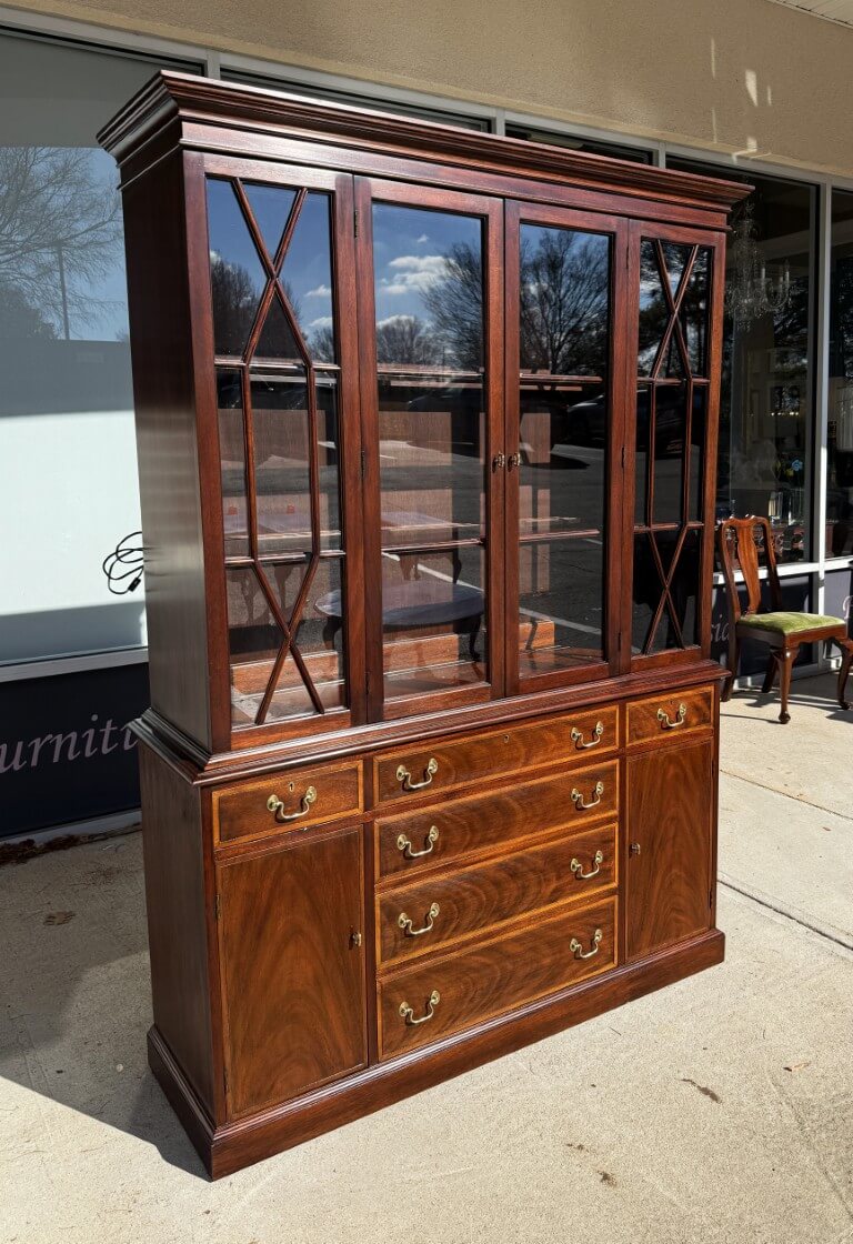Henkel Harris Solid Mahogany China Cabinet/Buffet No. 2355 Henkel Harris Solid Mahogany China Cabinet/Buffet No. 2355