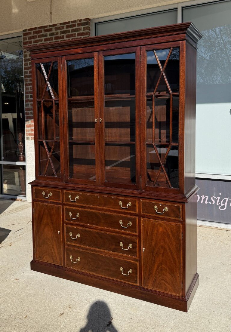 Henkel Harris Solid Mahogany China Cabinet/Buffet No. 2355 Henkel Harris Solid Mahogany China Cabinet/Buffet No. 2355