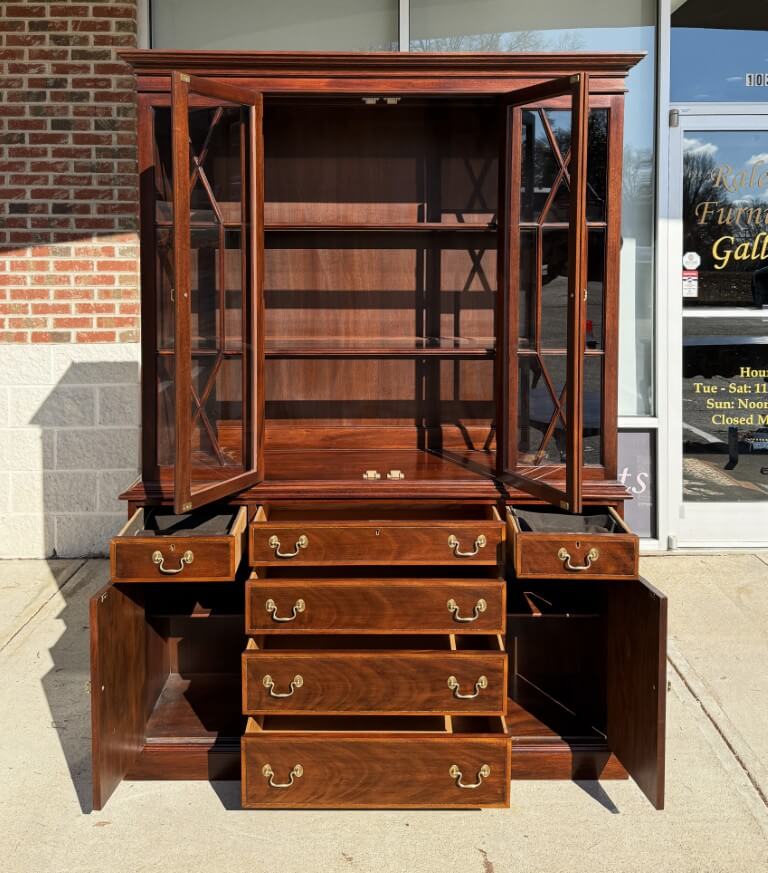 Henkel Harris Solid Mahogany China Cabinet/Buffet No. 2355 Henkel Harris Solid Mahogany China Cabinet/Buffet No. 2355