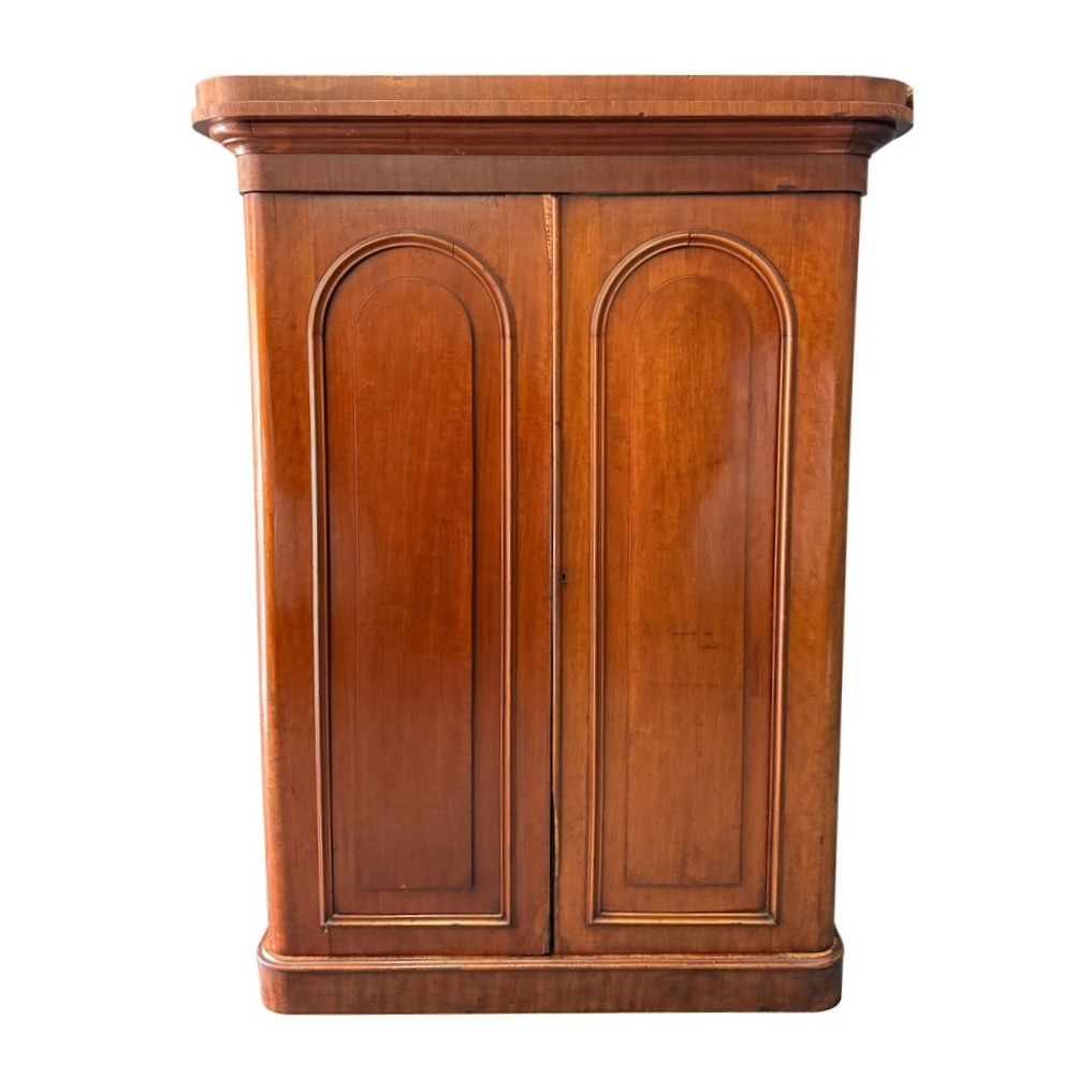 19th Century Mahogany Two-Door Wardrobe 19th Century Mahogany Two-Door Wardrobe