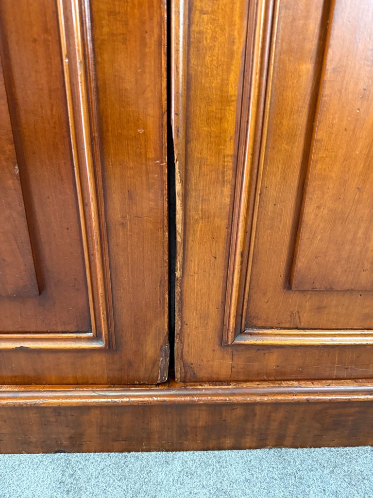 19th Century Mahogany Two-Door Wardrobe 19th Century Mahogany Two-Door Wardrobe