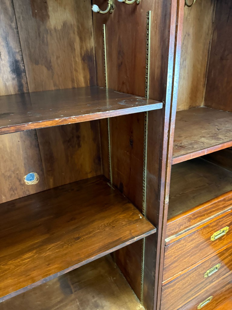 19th Century Mahogany Two-Door Wardrobe 19th Century Mahogany Two-Door Wardrobe