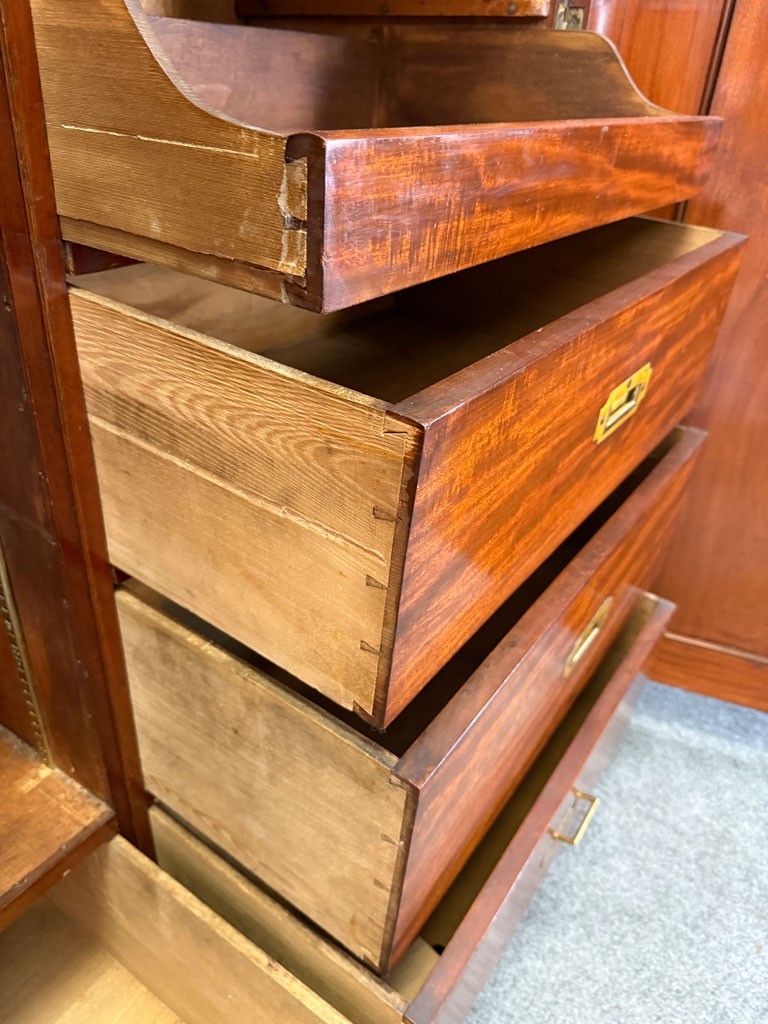 19th Century Mahogany Two-Door Wardrobe 19th Century Mahogany Two-Door Wardrobe