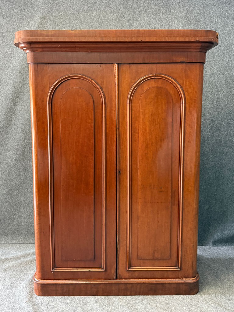 19th Century Mahogany Two-Door Wardrobe 19th Century Mahogany Two-Door Wardrobe
