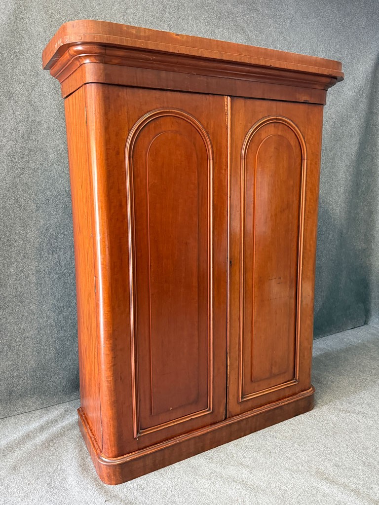 19th Century Mahogany Two-Door Wardrobe 19th Century Mahogany Two-Door Wardrobe