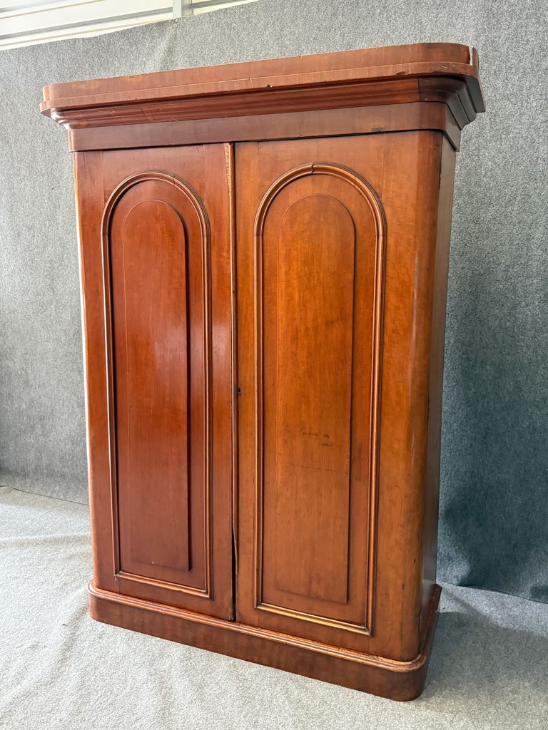 19th Century Mahogany Two-Door Wardrobe 19th Century Mahogany Two-Door Wardrobe