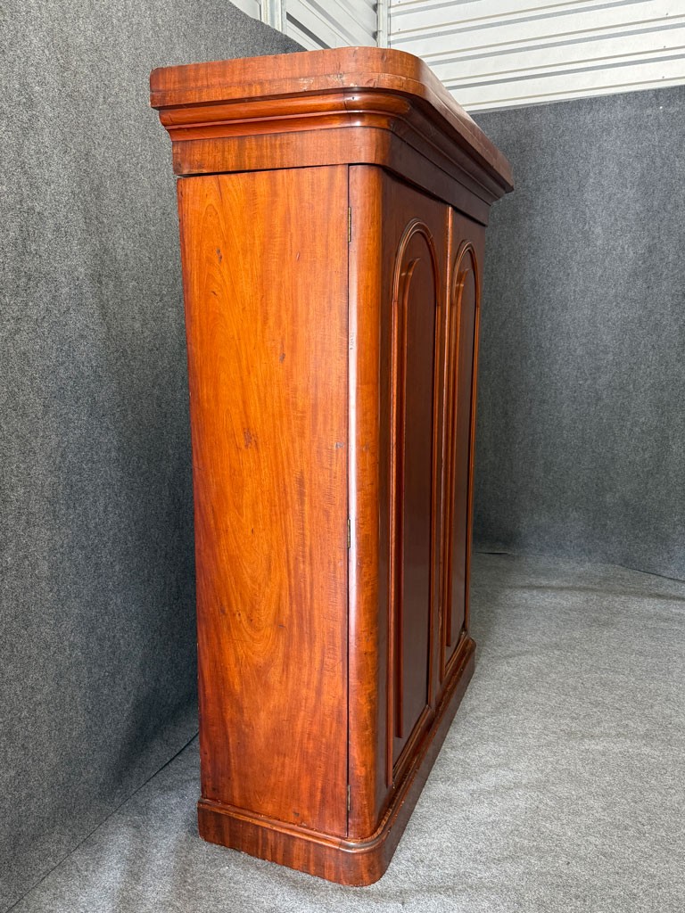 19th Century Mahogany Two-Door Wardrobe 19th Century Mahogany Two-Door Wardrobe
