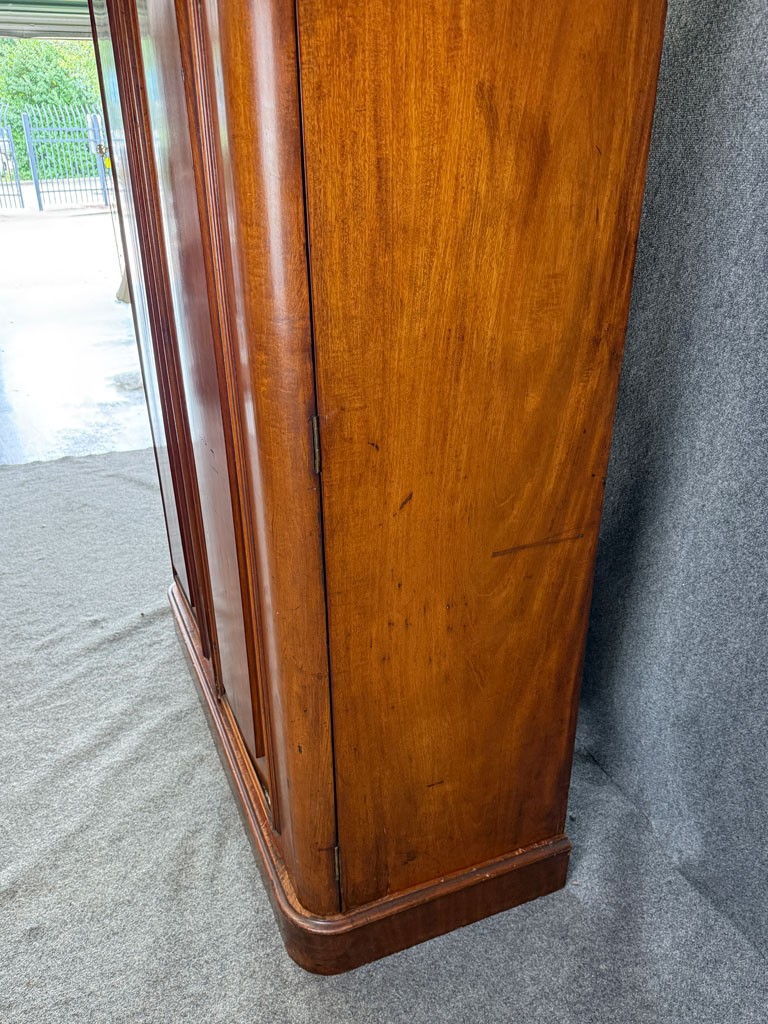 19th Century Mahogany Two-Door Wardrobe 19th Century Mahogany Two-Door Wardrobe