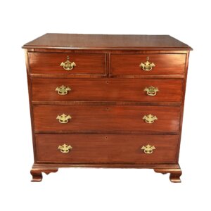 19th Century Five Drawer Mahogany Chest
