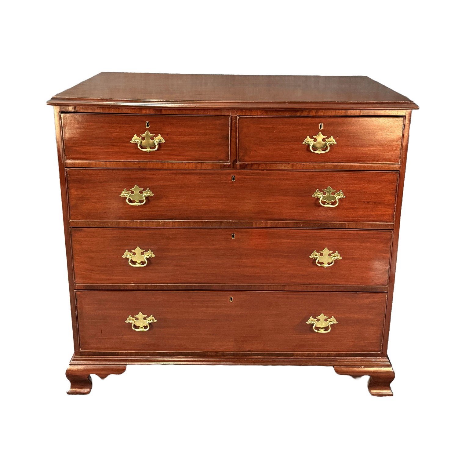 19th Century Five Drawer Mahogany Chest 19th Century Five Drawer Mahogany Chest