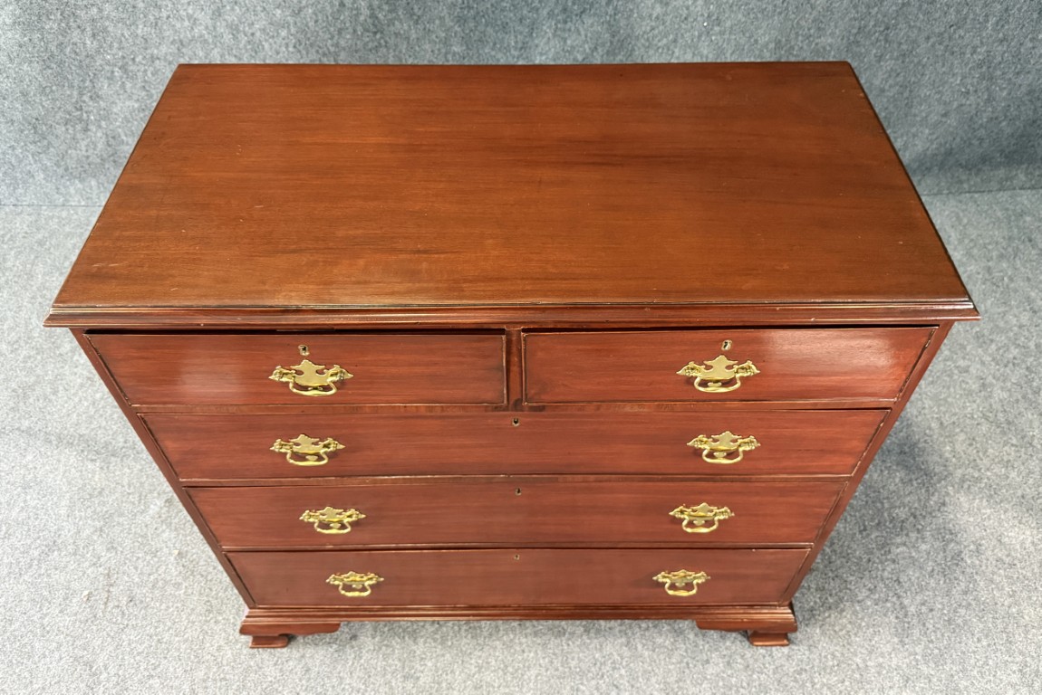 19th Century Five Drawer Mahogany Chest 19th Century Five Drawer Mahogany Chest